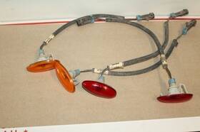 212-0814-088 Gmc 4 Oem 2008 Sierra 3500hd Dually Rear Bed Side Mark Red And Amber With Harnesses