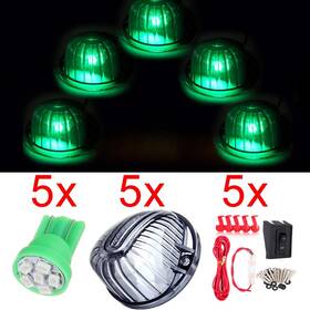 Im99098701s Imcarparts For Chevy 5x Smoke Cab Roof Marker Top Light Lens W 12v Led Wiring Us