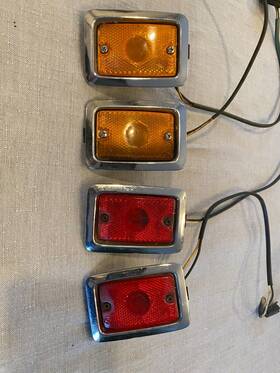 44498c21-fr International Harvester 44498c21-fr/rr-p Scout Side Marker Light Housing Front/rear Set 1971-1980 Ii