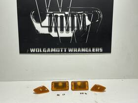 55155629 Jeep 97-06 Wrangler Tj Front Fender Marker Turn Signal Lights Pair Set With Screws