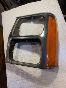 56001-529-lh Jeep Wagoneer Limited Xj Inch L Front Side Marker With Duel Chrome Bezel 1984/1990