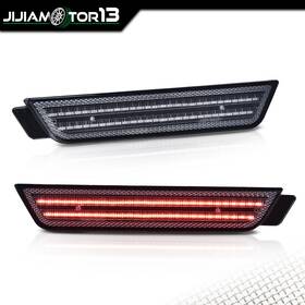 J-02sla45g5asm Jijiamotor13 Smoke Lens Rear Fender Led Side Marker Light Lamp Fit For 2010-2015 Chevy Camaro