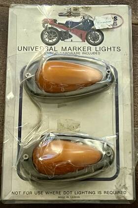 Cn05903001s K&s International 2 Vntg Corp Universal Marker Light Assembly Only Motorcycle