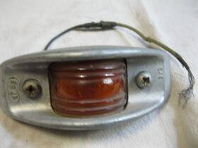Vp-53 Kd Amber Glass Lens Side Marker With Housing. Is Approx. 1 3/4 Inch Tall X 2 Wide Vp-53 Kd Amber Glass Lens Side Marker With Housing. Is Approx. 1 3/4 Inch Tall X 2 Wide