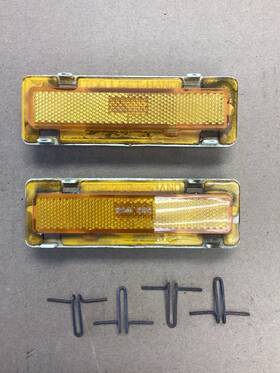 Kuafu Flm000002439 2pc Side Marker Lights Yellow Lens For Chevy Camaro And Pontiac Firebird 1982-1992