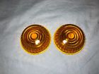 L-495 Vintage Amber Car Truck Or Trailer Side Marker Lenses Part