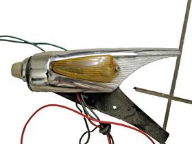 544-020 Lucas Triumph Tr4a Tr250 Chrome Side Marker And Turn Lamp 1965-1969 #544-020