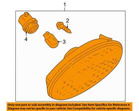 B33p51120a Mazda Used Side Marker Light Assembly Fits 2002 Protege Fender Moun