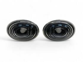 63132225809 Mini Cooper Black Fender Signal Light Pair 07-15 R5x 464