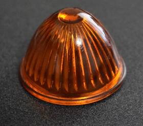 No413 Miro-flex Company Amber Lens Vintage
