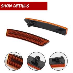 Rb-026ah Modipim Right Front Fender Side Marker Reflector Lights For 2016-22 Lincoln Nautilus Mkx