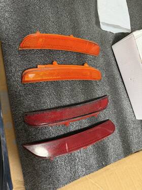 172908az Mopar 4pcs Led Side Marker Lights Front Rear 2015-2022 Dodge Charger Lens Oem