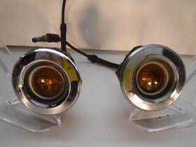 2853678 Mopar 1968 Plymouth Dodge Oem Side Marker Light Amber Lense And Backing Curved