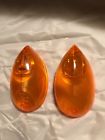 No.9 Signal Stat Nos Teardrop Amber Lens Marker Light Vintage Trailer