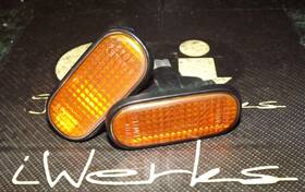 4043 Oem Jdm Honda Civic Integra Stanley Fender Side Marker Light Set Bulb Socket