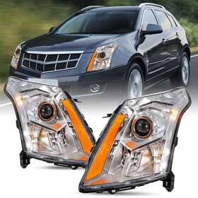 55079379af Oem Projector Chrome Headlights Halogen Only For 2010-2016 Cadillac Srx Lh Rh
