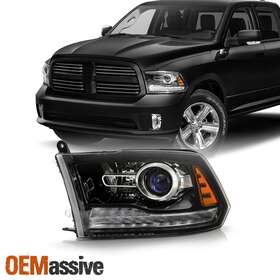 68324933ab Oemassive 20939270 Fit 16-18 Ram 19-20 1500 Classic Projector Led Headlights Black Driver Housing
