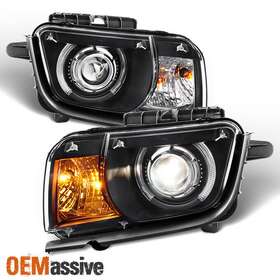 22959918 Oemassive Fit Black 2010 2011 2012 2013 Chevy Camaro Led Halo Projectoer Headlights