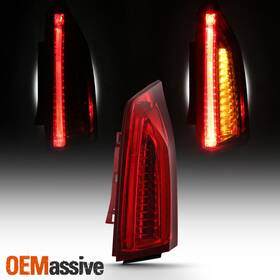 22977947 Oemassive Fits 13-18 Cadillac Ats Passenger Right Side Red Full Led Drl Signal Tail Light