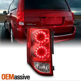 5182535ad Oemassive For 2011-2020 Grand Caravan Led Chrome Red Tail Light With Turn Signal Driver Left