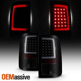 68093081ac Oemassive Fits 2013-2018 Dodge Ram Pickup Black Smoked Full Led Drl Tube Tail Lights Set
