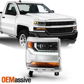 Gm2503445 Oemassive 84064061 For 16-19 Silverado 1500 Hid/xenon Projector Headlight With Led Parking Passenger