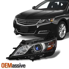 Gm2502417 Oemassive For 2014-2020 Chevy Impala Halogen Style Projector Black Headlight Driver Left