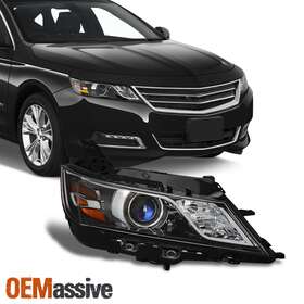 Gm2503417 Oemassive For 2014-2020 Chevy Impala Halogen Style Projector Black Headlight Right Side