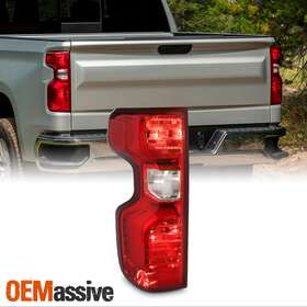 Gm2800308 Oemassive For 19-21 Chevy Silverado 1500 2500hd 3500hd Halogen Chrome Red Tail Light Left