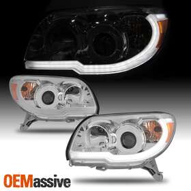 To2502164 Oemassive Fits 2006 2007 2008 2009 Toyota 4runner Drl Led Strip Chrome Projector Headlight