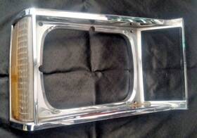 Loc-168dg Oldsmobile 22503130 1980 Cutlass Rh Headlight Bezel With Side Marker Single Hl Loc-168dg Oldsmobile 22503130 1980 Cutlass Rh Headlight Bezel With Side Marker Single Hl