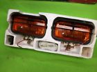 P1428 Nos Vintage Dark Amber Fog Light Kit Rat Rod Truck
