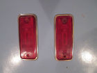 P1a70 Pair Oem Chrome Volvo Hella Sae Marker Side Frame. Matched Lens 1800