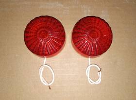 Pathfinder 028845205084 2x Vintage Clearance Marker Light V-727wr/20508 Usa Red Rv Trailer