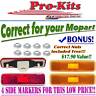 Pk2002018 Mopar Duster Charger Body Front Rear Side Marker Light Kit