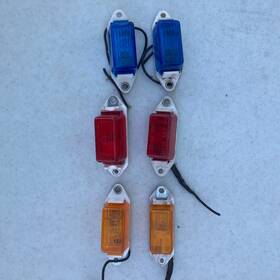 107-15 Pm Red And Amber Blue Marker Lights Lamp Lend Base Pm1 107 Pi-71
