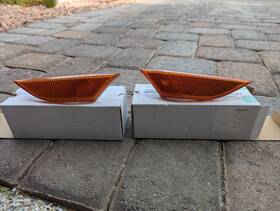 991.631.158 Porsche Oem 911 Boxster Cayman Pair Right And Left Side Amber Marker 2011- 2016