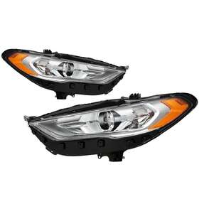 Rk-ff-232 Reinko For 17-20 Ford Fusion S Se Titanium Headlights Assembly Clear With Amber 2017-2020