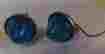 Sae-pc-71 Pm-110 Unknown 2 Blue Marker Light Beehive Style Plastic Lens Car Truck Bike