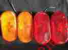 Sae-pi-a-70 Sae-pl-a70 Pm-108-15 Pm 4 Vintage Side Marker Lights With 2 Red Lens Amber