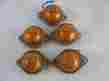 Tl20400 T-l Set Of 5 Vintage Side Markers With Amber 20t Lens