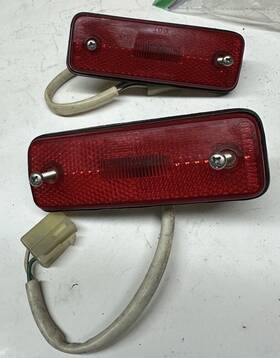 8184starlet Toyota 91255 Oem 1981 - 1984 Starlet Rear Left Right Side Marker Light Set Turn