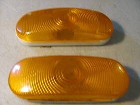 Truck-lite 601111 2-trucklite Amber Marker Light Target Tech. Model 6011 Seriesa Used