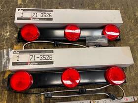 Truck-lite Tru10744r Truck-lite 2-1/2 Round 10 Series Marker Lights Tractor Trailer Red 3 Light