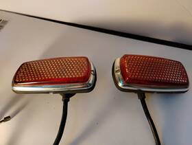 Ulo 302 11 03 Vintage Mercedes Benz 10/20 Rear Sidemarker Lens - Left And Right Pair