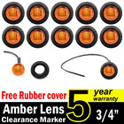 Us-amber Tmh Pcs Inch Mount Amber Led Clearance Markers 687927162914