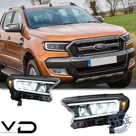 Vd-rg-0319-2p31a-2m Vland Led Headlights For 2019-2023 Ford Ranger T6 Drl With Sequential Head Lamps
