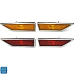 70-72 Cutlass 442 Front Fender & Rear Quarter Side Marker Light Lamp Lens Set. Fixed Price $227.99.