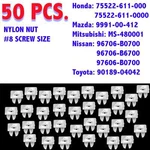 50 Headlight License Bumper Nut Grommet For Toyota Mazda Honda Mitsubishi Nissan. Fixed Price $8.28.