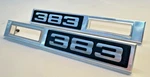 1969 Chevy Chevelle '383' Emblem Side Marker Light Bezel Front Fender. Fixed Price $185.00.
